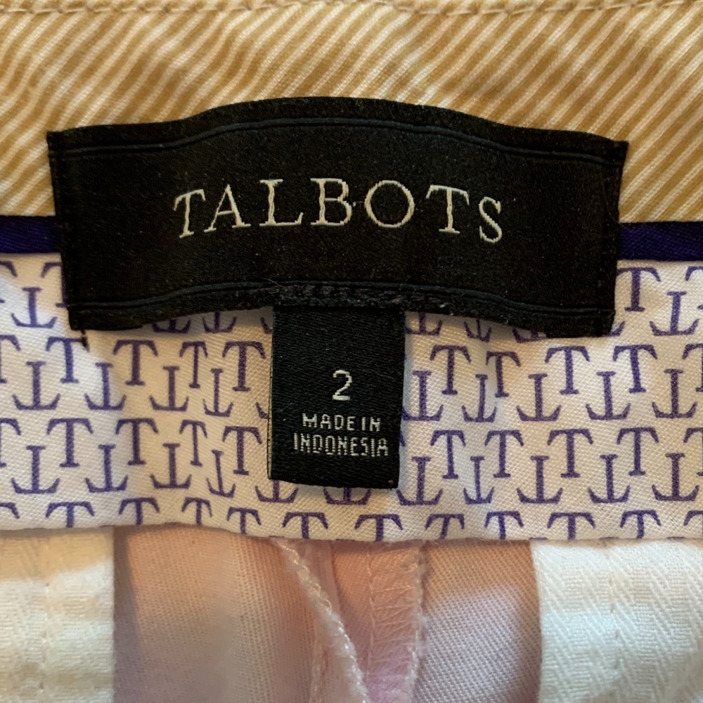 Talbots Signature Crop Pants Sz 2 Light Pink - Picture 6 of 8